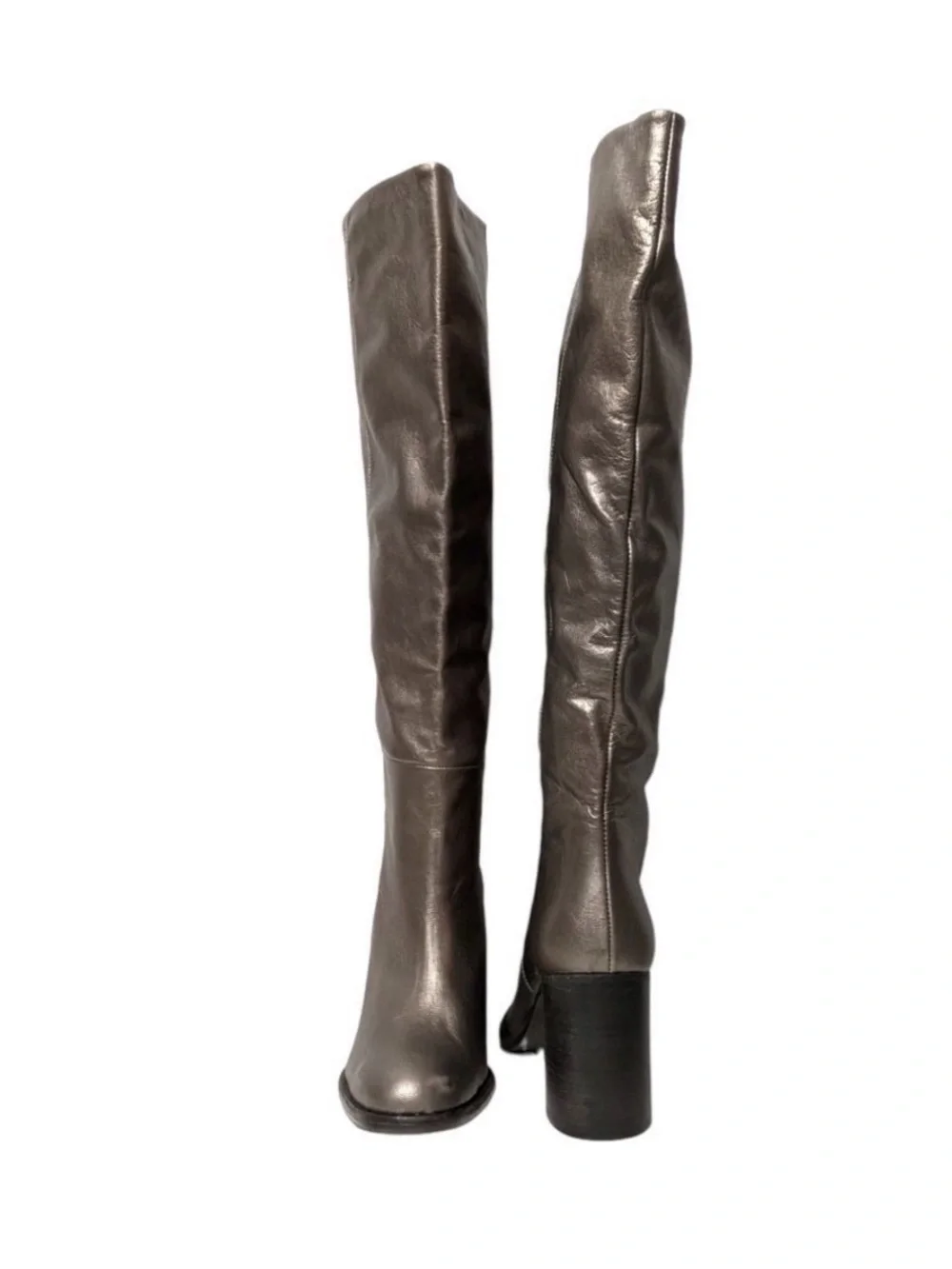 FREE PEOPLE Grayson Knee High Bronze Leather Boots NWOT